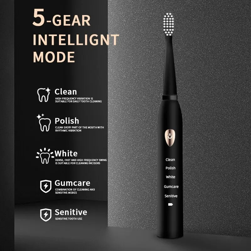 Adult Classic 5 Gear Mode Electric Toothbrush