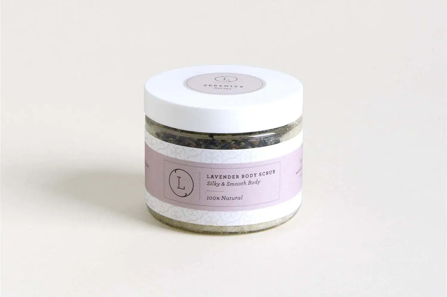 Lavender Body Scrub with CBD, Natural Body Salt Scrub (THC free)